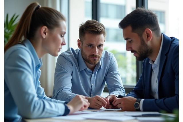 プロフェッショナルな議論の様子